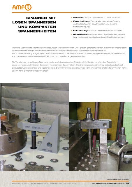 MECHANISCHE SPANNELEMENTE - ppw Handel GmbH