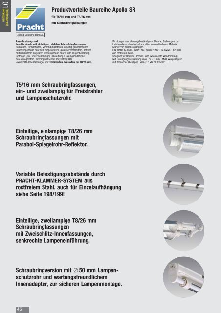 Leuchte Santorini T8 - Alfred Pracht Lichttechnik GmbH