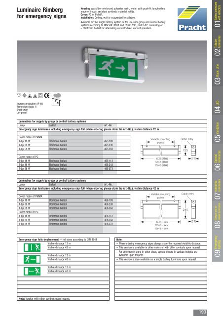 Batten luminaires - Pracht