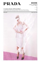 【送料込】PRADA Spring/Summer 2010 Look Book Prada Lookbook FW 2010