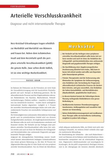 Arterielle Verschlusskrankheit.pdf - Prof. Dr. med. Rafael Adam