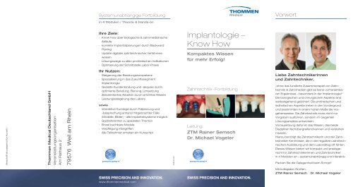 Implantologie â Know How - Zahnarzt-Praxis Dr. Vogeler in Freiburg