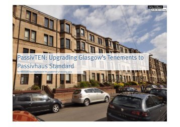 PassivTEN: Upgrading Glasgow’s Tenements to Passivhaus Standard