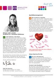 Newsletter Sommer 2010 - Dr. Christiane Rathenow