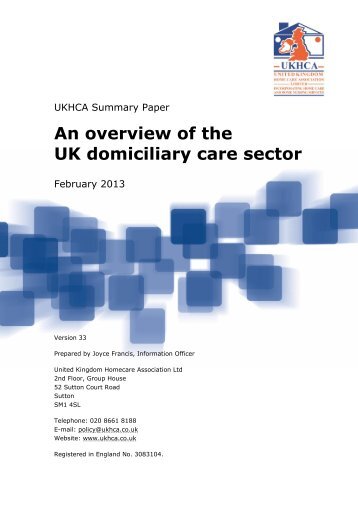 An overview of the UK domiciliary care sector