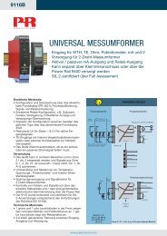 UNIVERSAL MESSUMFORMER - PR electronics