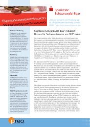 Sparkasse Schwarzwald-Baar reduziert Kosten für ... - preo AG