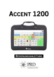 Accent 1200 Handbuch  - Prentke Romich GmbH