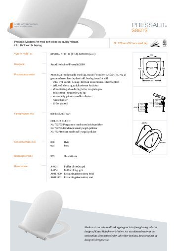 Hent informations side her (PDF) - Pressalit A/S