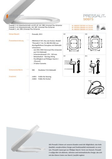 seats for your senses Mit Pressalit 2 bieten wir ... - Pressalit A/S