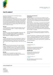 facts about - Pressalit A/S