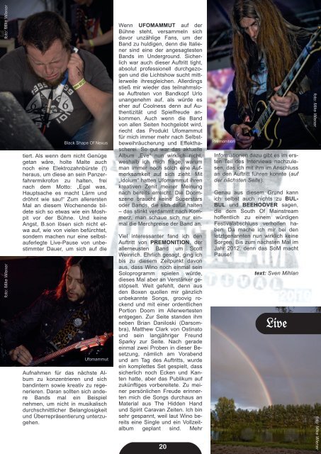 DOOM METAL FRONT Zine #5 - 01/2011