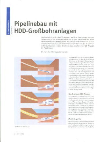 Pipelinebau mit HDD-GroÃƒÂŸbohranlagen - Prime Drilling GmbH