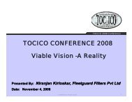 TOCICO CONFERENCE 2008 Viable Vision -A Reality Viable Vision ...