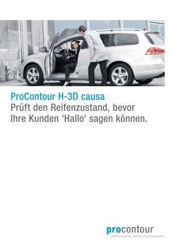 ProContour H-3D causa Prüft den Reifenzustand, bevor Ihre Kunden