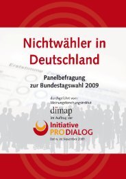 Nichtwähler in Deutschland - Initiative ProDialog