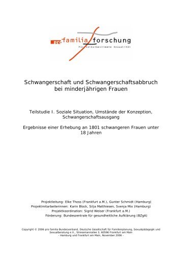 Schwangerschaft und Schwangerschaftsabbruch bei ... - Abtreibung