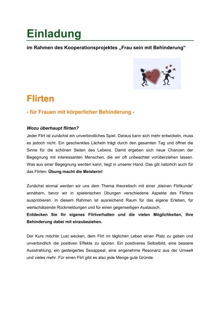 Flirten - Pro Familia