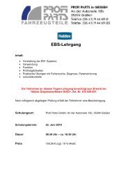 HALDEX EBS-Lehrgang - Profi Parts Fahrzeugteile