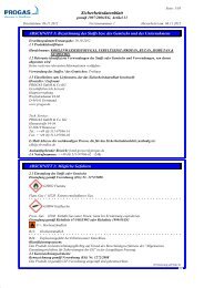 Sicherheitsdatenblatt - PROGAS GmbH & Co KG