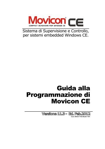 Guida alla Programmazione di Movicon CE - Progea