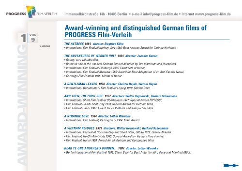 PDF Awards - PROGRESS Film-Verleih