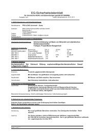 EG-Sicherheitsdatenblatt - Pro-Long Schmierstoffe Vertriebs GmbH