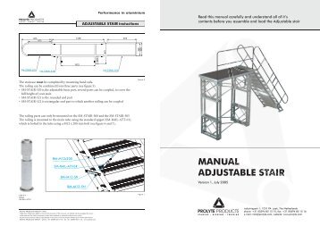 manual_adjustable stair - Prolyte