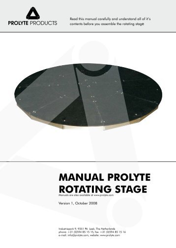 MANUAL PROLYTE ROTATING STAGE