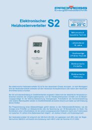 Elektronischer Heizkostenverteiler S2 - PROMESS GmbH