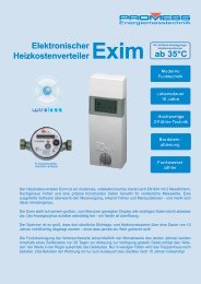 Elektronischer Heizkostenverteiler Exim -  PROMESS GmbH
