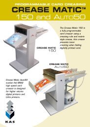 Kas Creasematic Data sheet