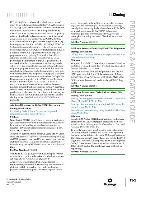 Cloning Protocols and Applications Guide-A4 format - Promega