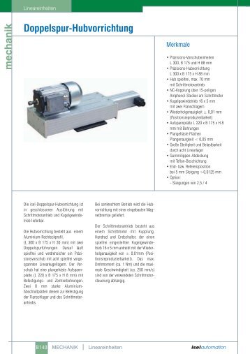 Doppelspur-Hubvorrichtung - Pro/Motion Mechanik + Elektronik + ...