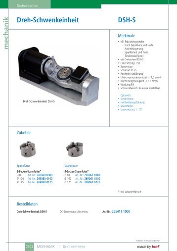 Dreh-Schwenkeinheit DSH-S - Pro/Motion Mechanik + Elektronik + ...