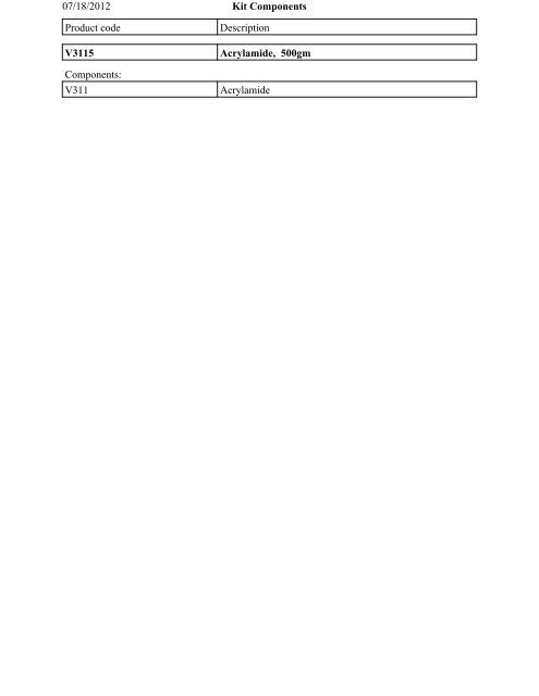V311 Acrylamide - Promega