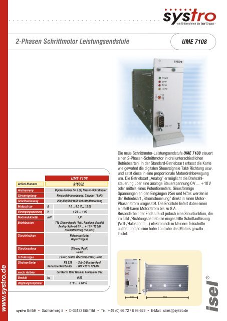 UME 7108.cdr - Pro/Motion Mechanik + Elektronik + Software