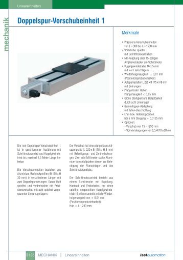 Doppelsur-Vorschubeinheit 1 - Pro/Motion Mechanik + Elektronik + ...