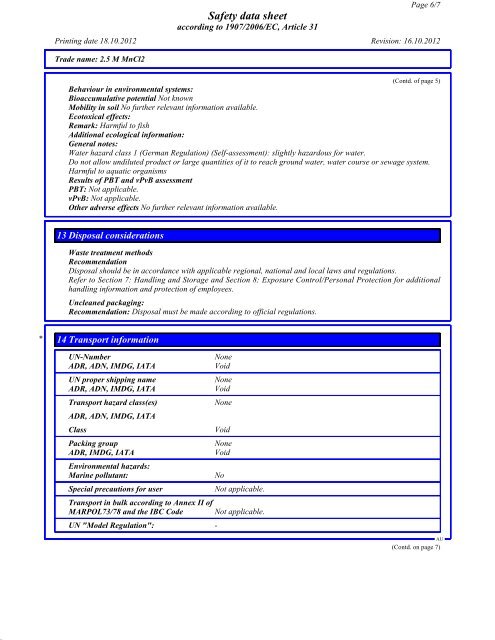 MSDS - Promega