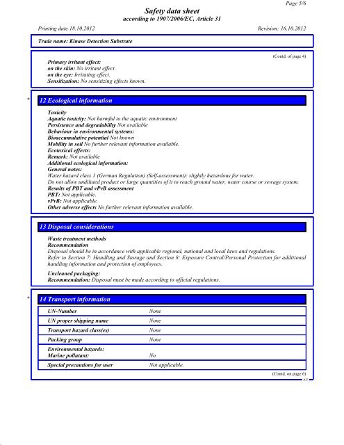 MSDS - Promega