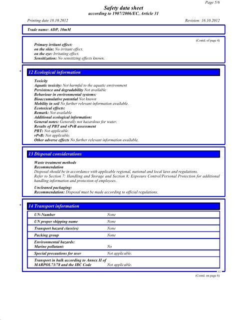 MSDS - Promega