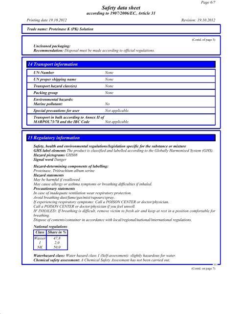Kit components 10/19/2012 Product code Description ... - Promega