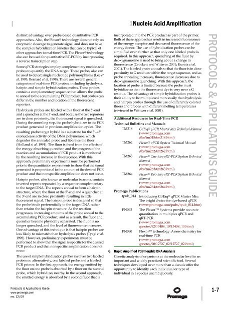 Protocols and Applications Guide (US Letter Size) - Promega