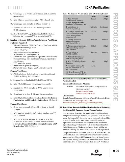 Protocols and Applications Guide (US Letter Size) - Promega