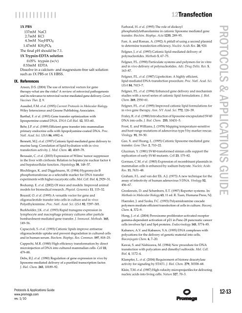 Protocols and Applications Guide (US Letter Size) - Promega