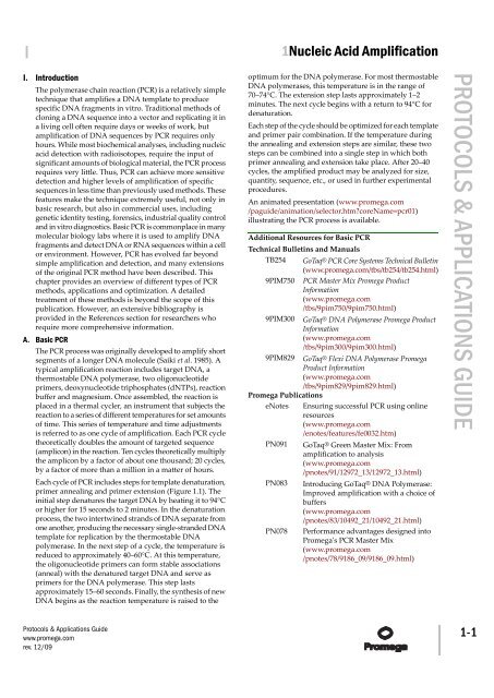 Protocols and Applications Guide (US Letter Size) - Promega