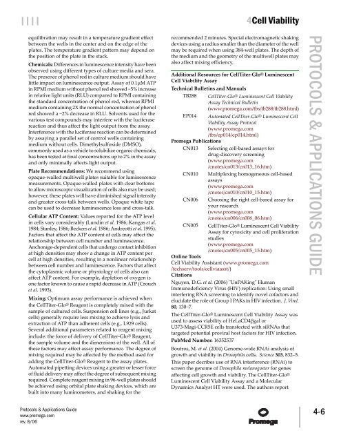 Protocols and Applications Guide (US Letter Size) - Promega