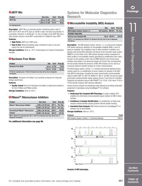 2012 Promega catalogue