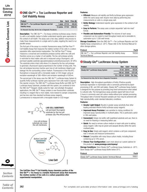 2012 Promega catalogue