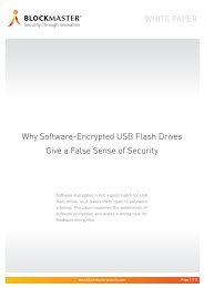 Why Software-Encrypted USB Flash Drives Give a False Sense of ...